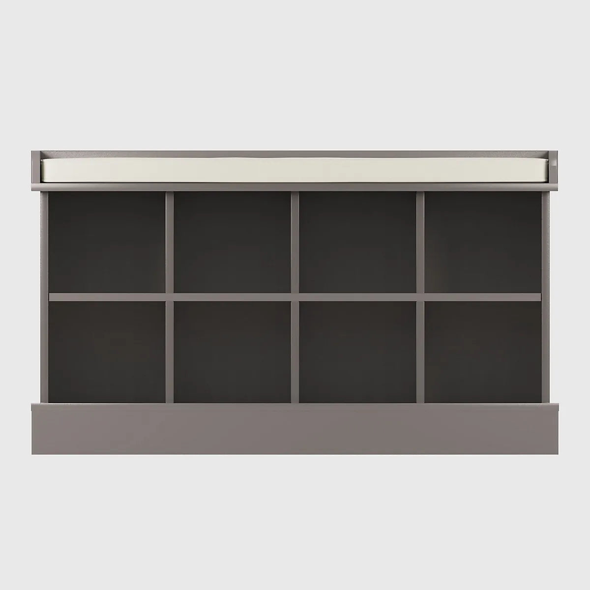 Gfw Kempton Open Shoe Bench Grey For Hallways Storage-Furniture Kingdom